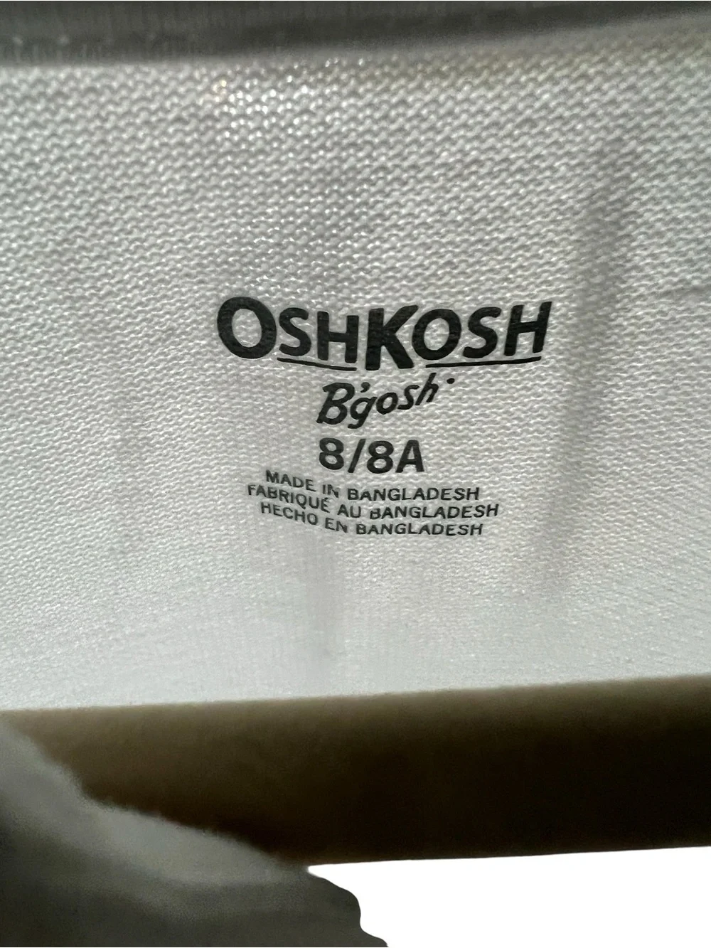 OshKosh B’gosh Boys Long Sleeve Polo Shirt Bundle Size 8 Navy & White. Uniform.